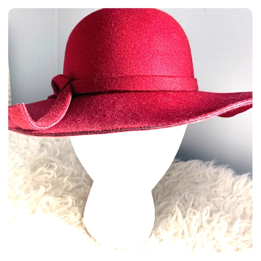 ✨Maroon Felt Hat, Hippie Hat, Boho Vibes✨